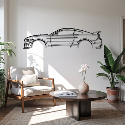 Mustang GT500 – Kovová dekorácia na stenu auta