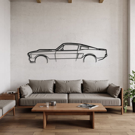 Mustang Shelby GT500 Eleanor – Kovová dekorácia na stenu auta