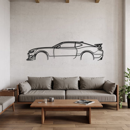 Camaro ZL1 – Kovová dekorácia na stenu auta