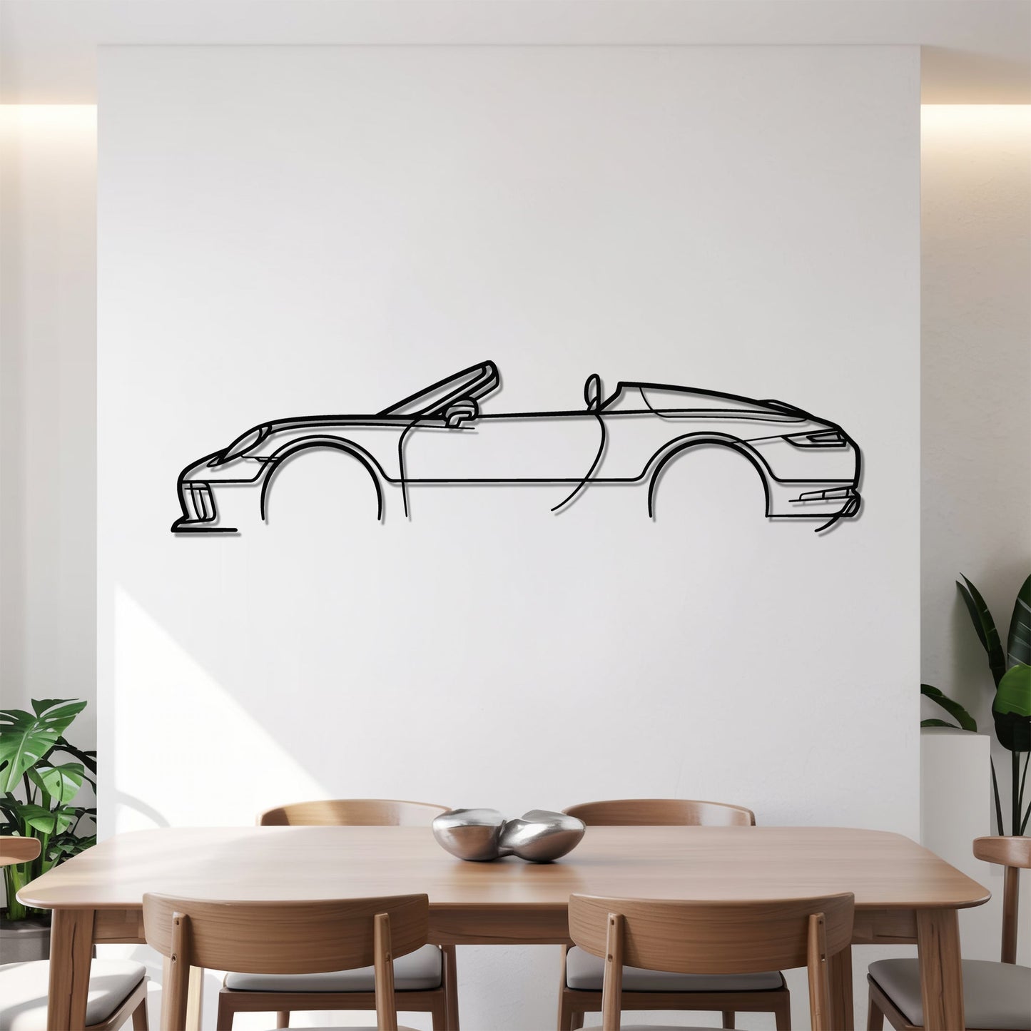 911 Speedster (991.2) – Kovová dekorácia na stenu auta
