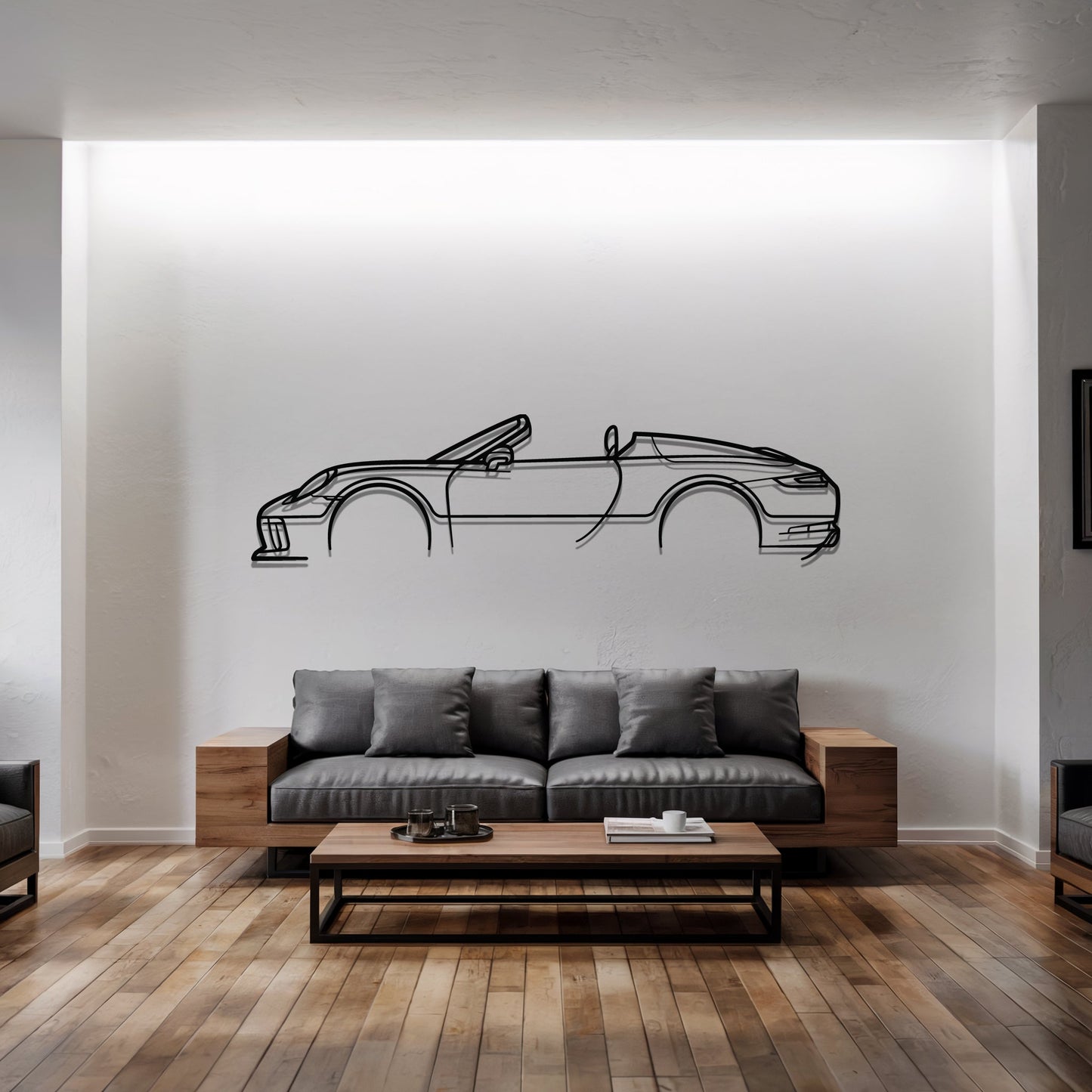911 Speedster (991.2) – Kovová dekorácia na stenu auta