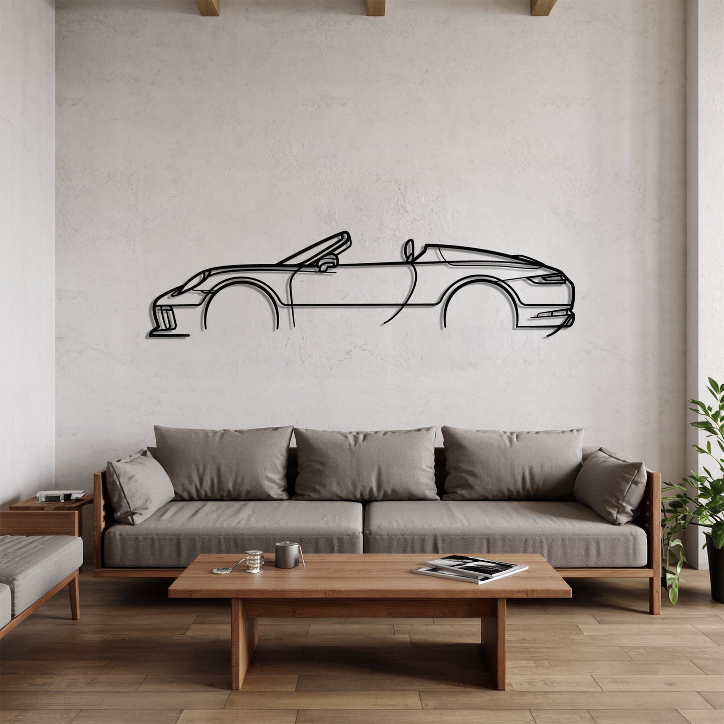 911 Speedster (991.2) – Kovová dekorácia na stenu auta