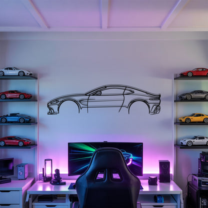 Aston Vantage – Kovová dekorácia na stenu auta