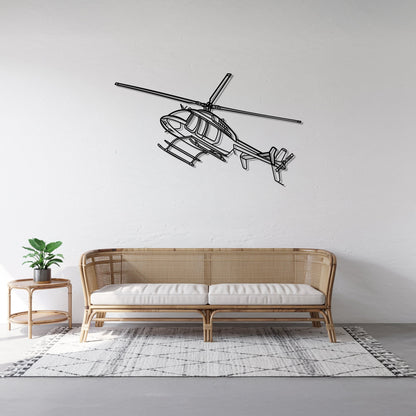 407 GX – Kovová dekorácia na stenu helikoptéry