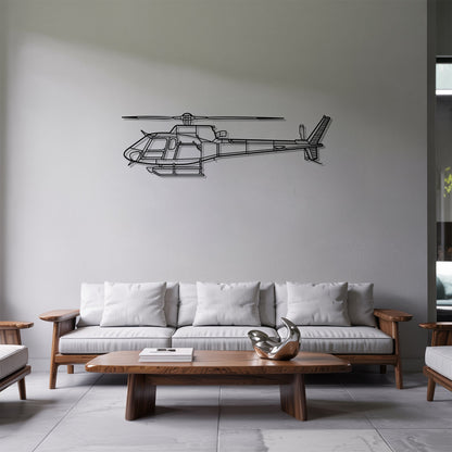 AS 350 B3 – Kovová dekorácia na stenu helikoptéry