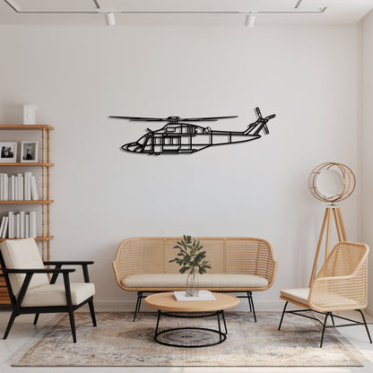 AW139 – Kovová dekorácia na stenu helikoptéry