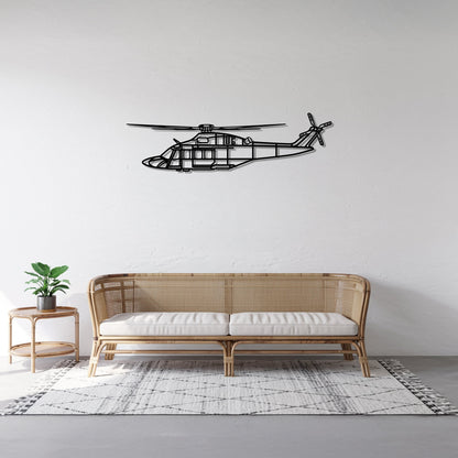 AW139 – Kovová dekorácia na stenu helikoptéry