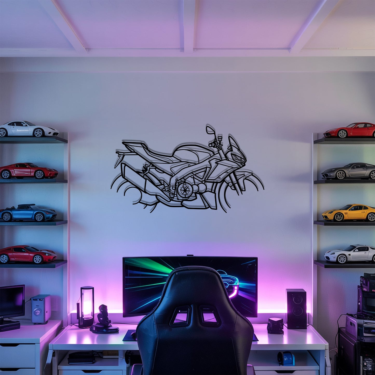 Tuono V4 1100 Factory – Kovová dekorácia na stenu motorky