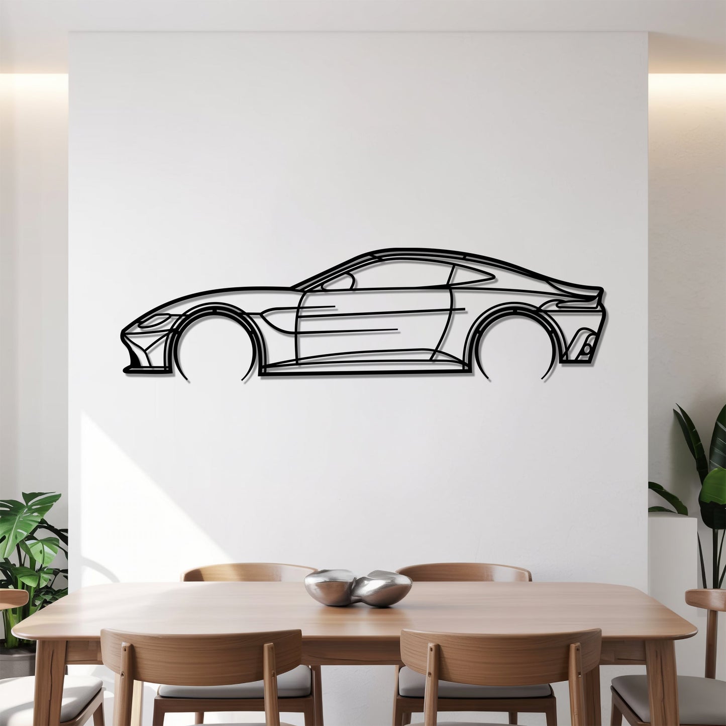 Aston Vantage Detailed – Kovová dekorácia na stenu auta