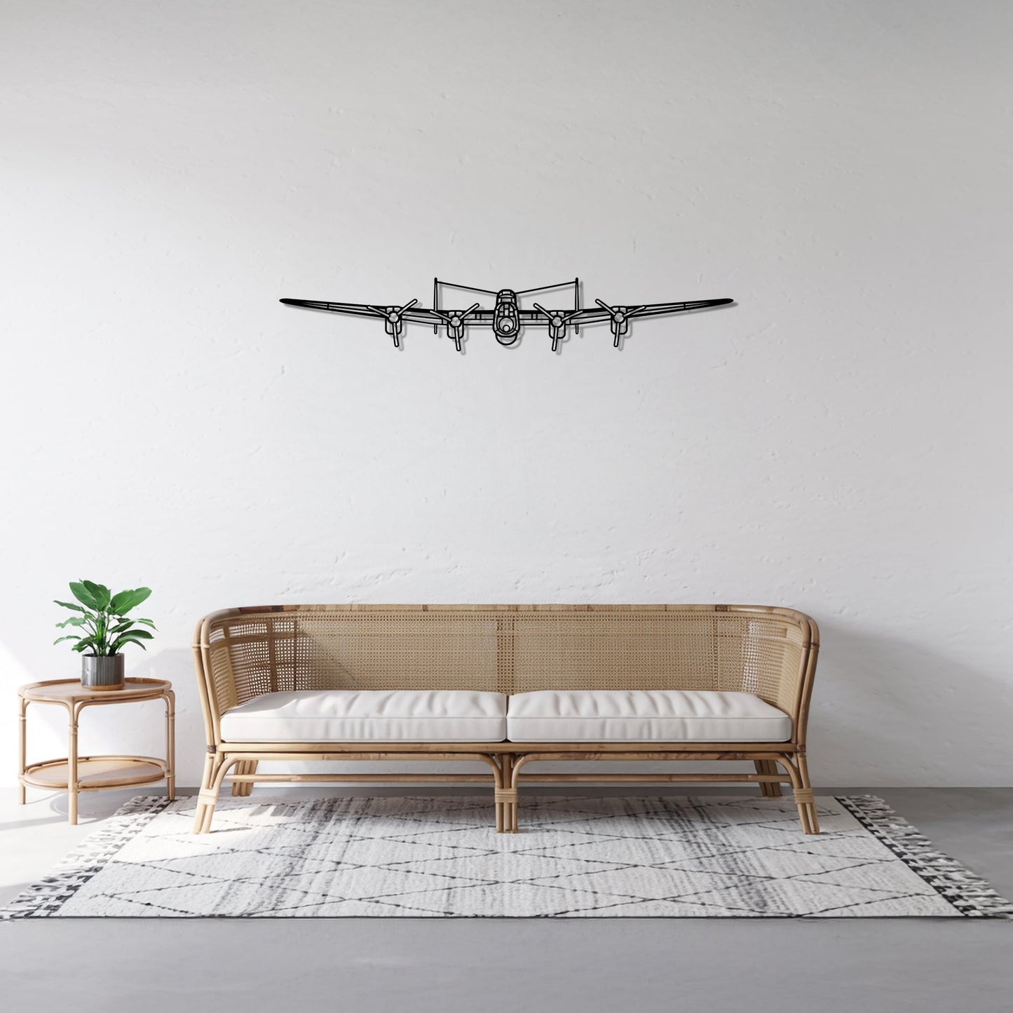 Lancaster MK I – Kovová dekorácia na stenu lietadla