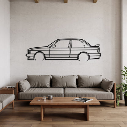 M3 E30 Detailed – Kovová dekorácia na stenu auta