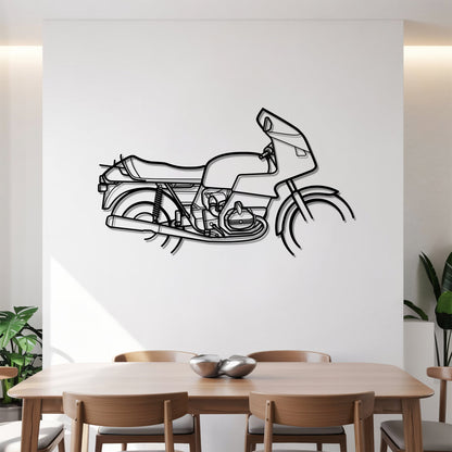 R 100 RS – Kovová dekorácia na stenu motorky