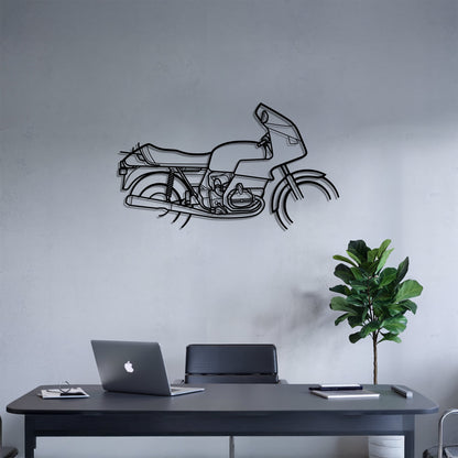 R 100 RS – Kovová dekorácia na stenu motorky