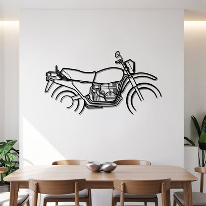 R 80 GS – Kovová dekorácia na stenu motorky