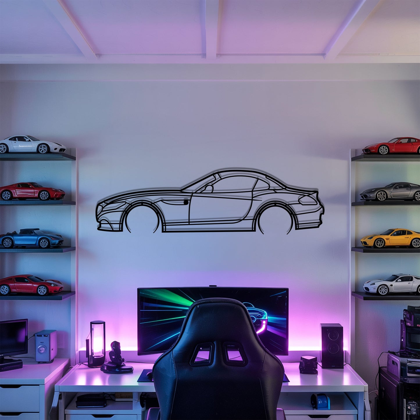 Z4 E89 Detailed – Kovová dekorácia na stenu auta