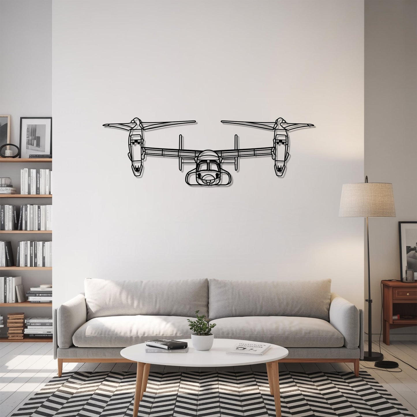 MV-22 – Kovová dekorácia na stenu lietadla