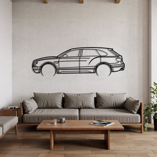 Bentayga Detailed – Kovová dekorácia na stenu auta