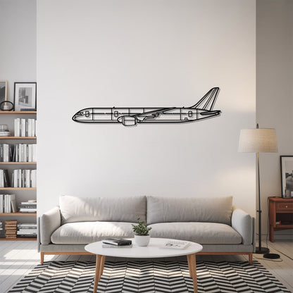 B787 Dreamliner – Kovová dekorácia na stenu lietadla
