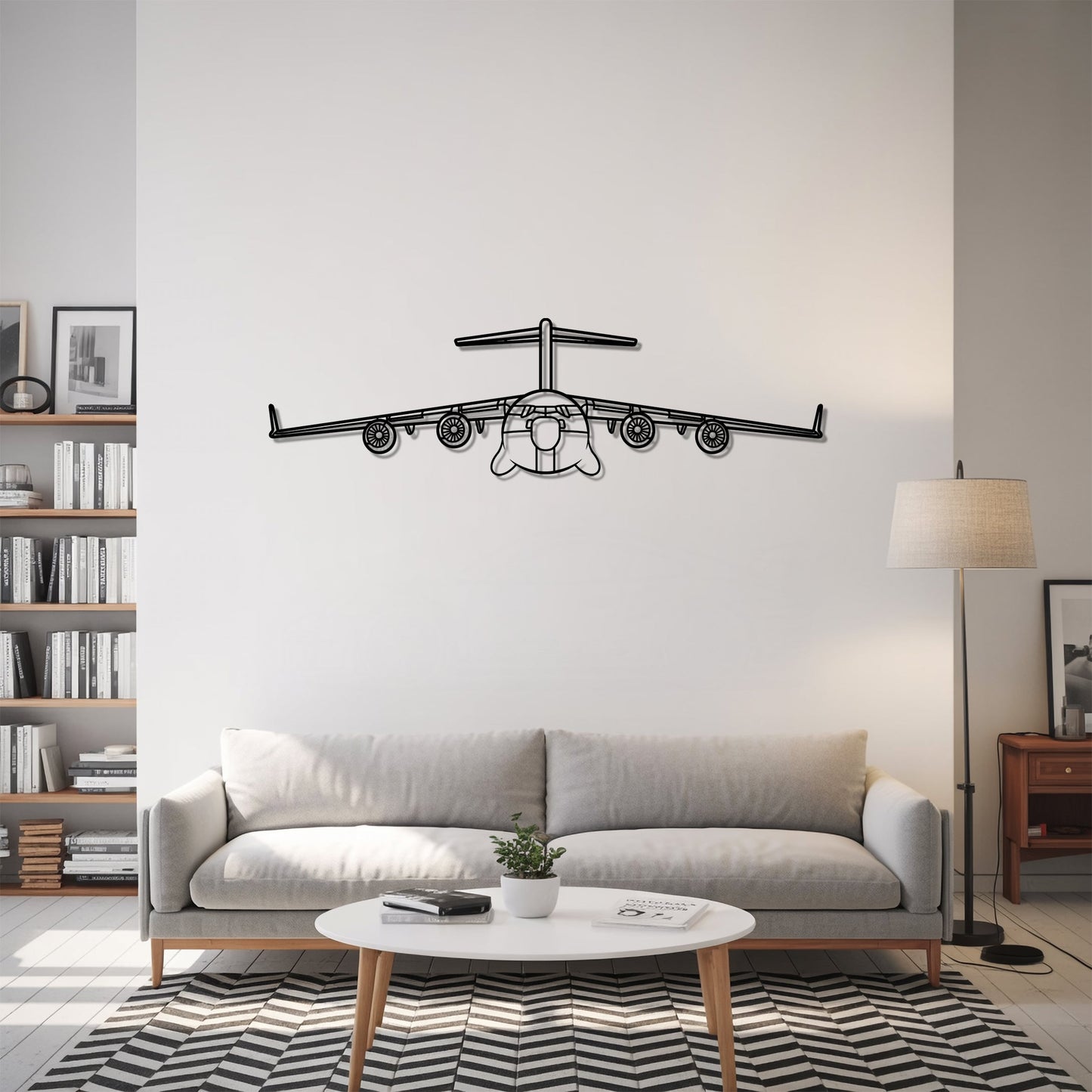 C-17 Globemaster – Kovová dekorácia na stenu lietadla