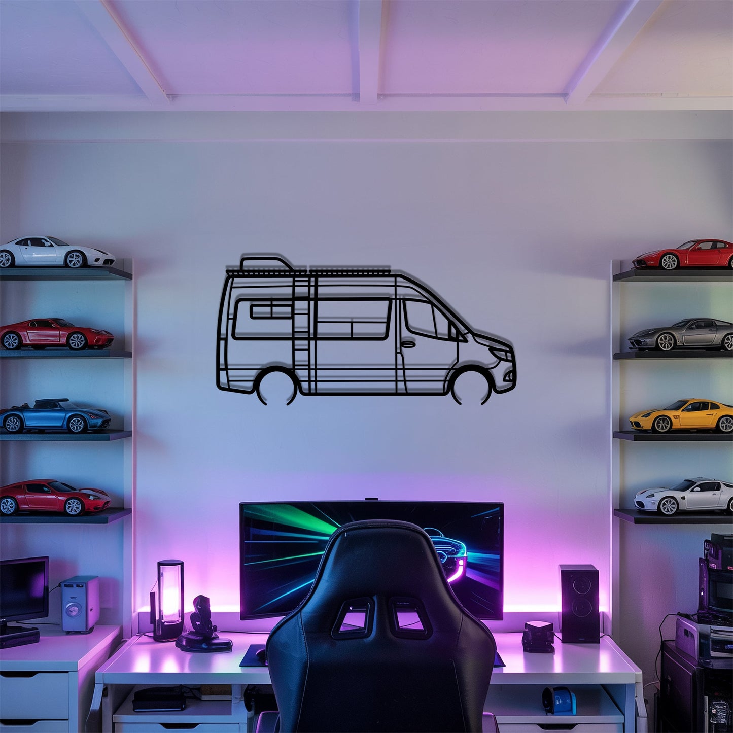 Overland Stealth Mode – Kovová dekorácia na stenu karavanu