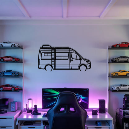 Overland Stealth Mode – Kovová dekorácia na stenu karavanu