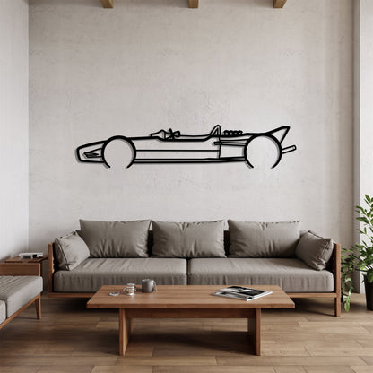 1968 Type 49 F1 – Kovová dekorácia na stenu auta
