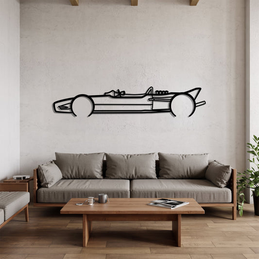 1968 Type 49 F1 – Kovová dekorácia na stenu auta