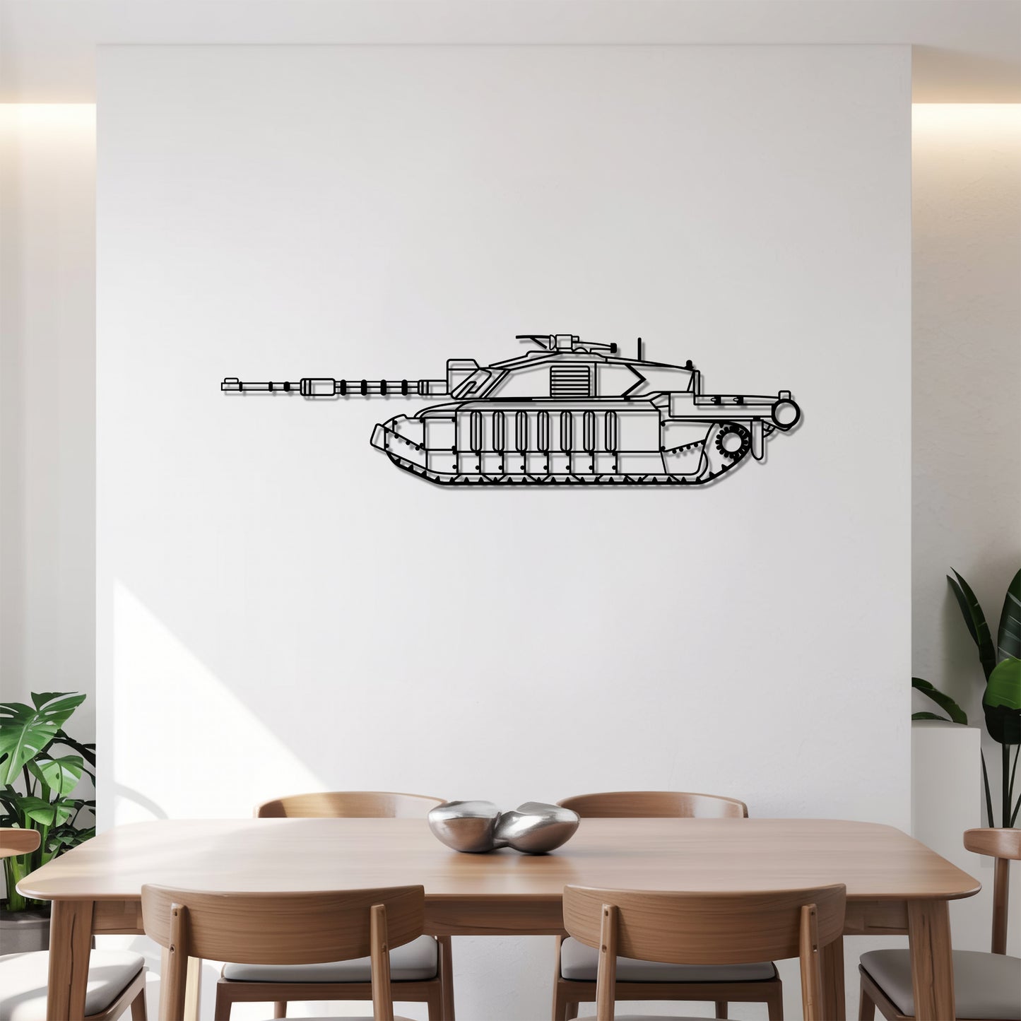Challenger 2 – Kovová dekorácia na stenu tanku