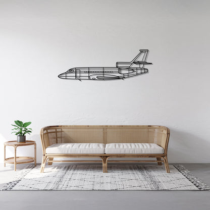 Falcon 900ex – Kovová dekorácia na stenu lietadla