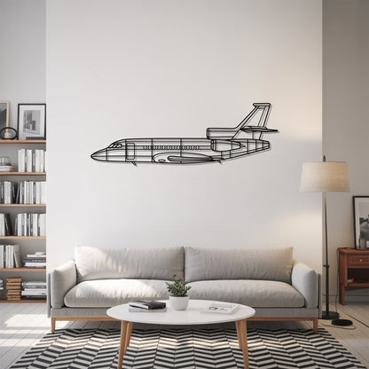 Falcon 900ex – Kovová dekorácia na stenu lietadla
