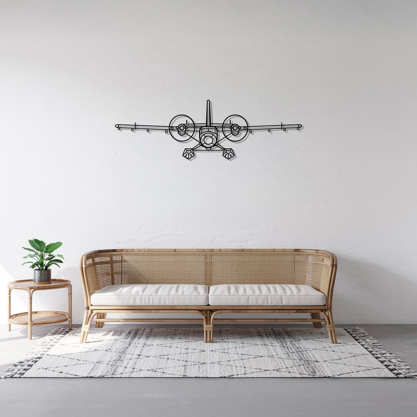 DHC-6 Twin Otter – Kovová dekorácia na stenu lietadla