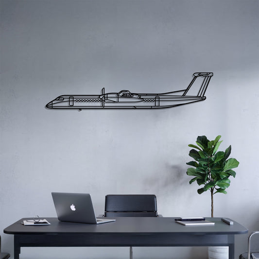 Dash 8 Q400 – Kovová dekorácia na stenu lietadla