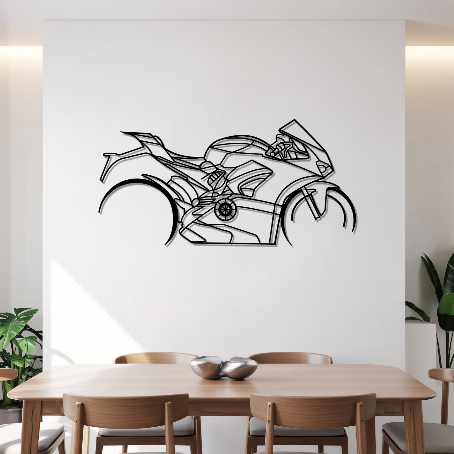 Panigale V4 – Kovová dekorácia na stenu motorky