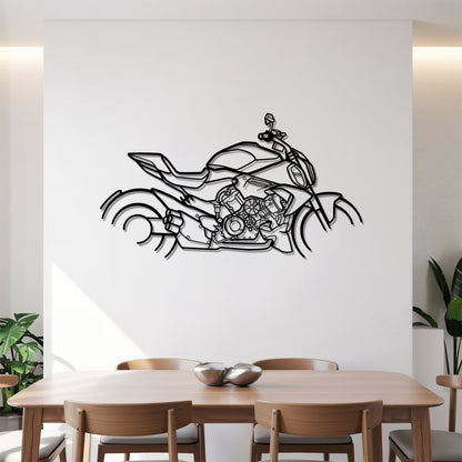 Diavel V4 – Kovová dekorácia na stenu motorky