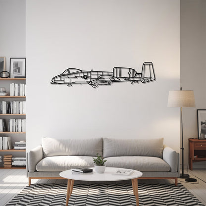 A-10 Thunderbolt – Kovová dekorácia na stenu lietadla