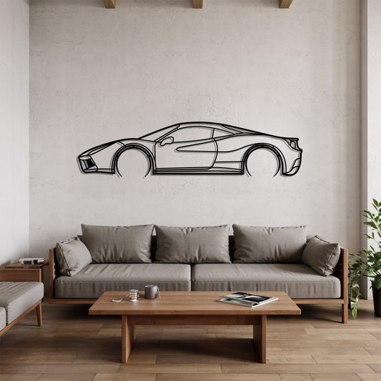 488 GTB Detailed – Kovová dekorácia na stenu auta