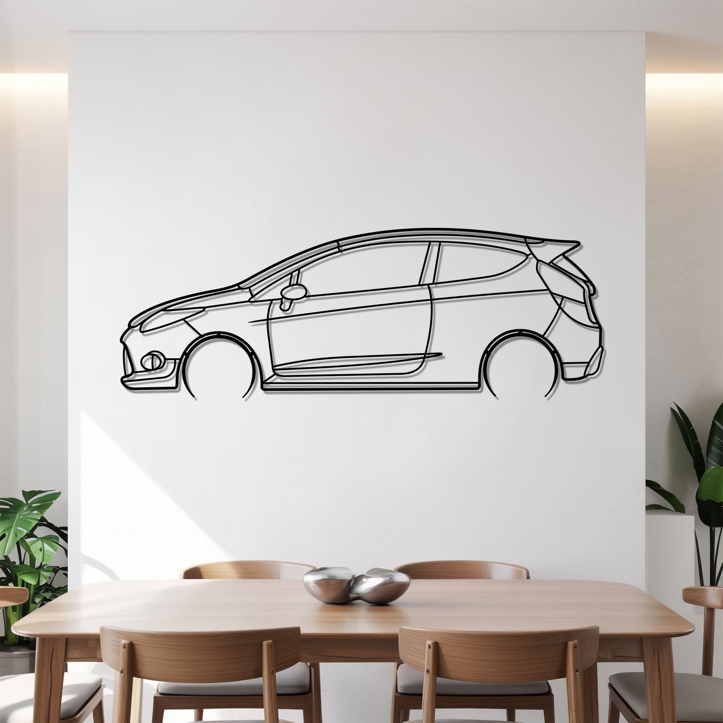 Fiesta MK7 Detailed – Kovová dekorácia na stenu auta
