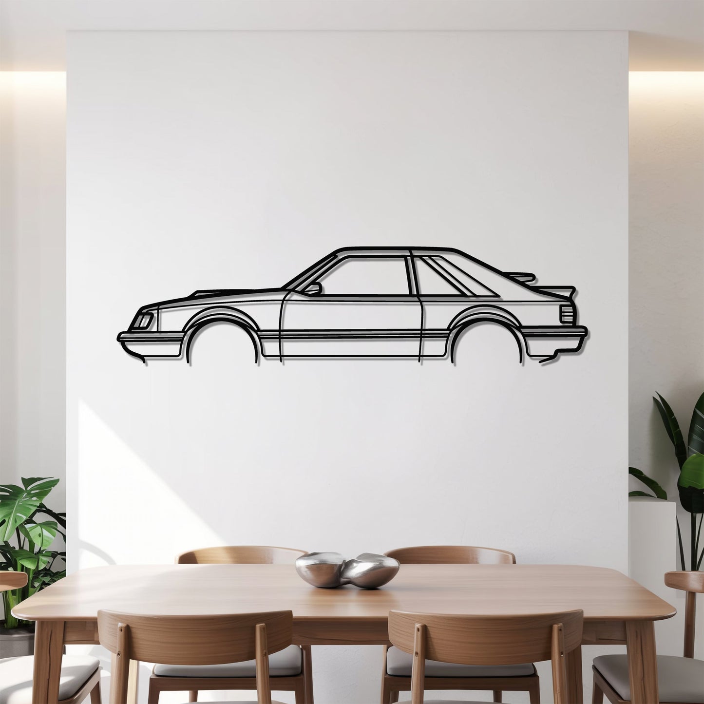 Mustang SVO – Kovová dekorácia na stenu auta
