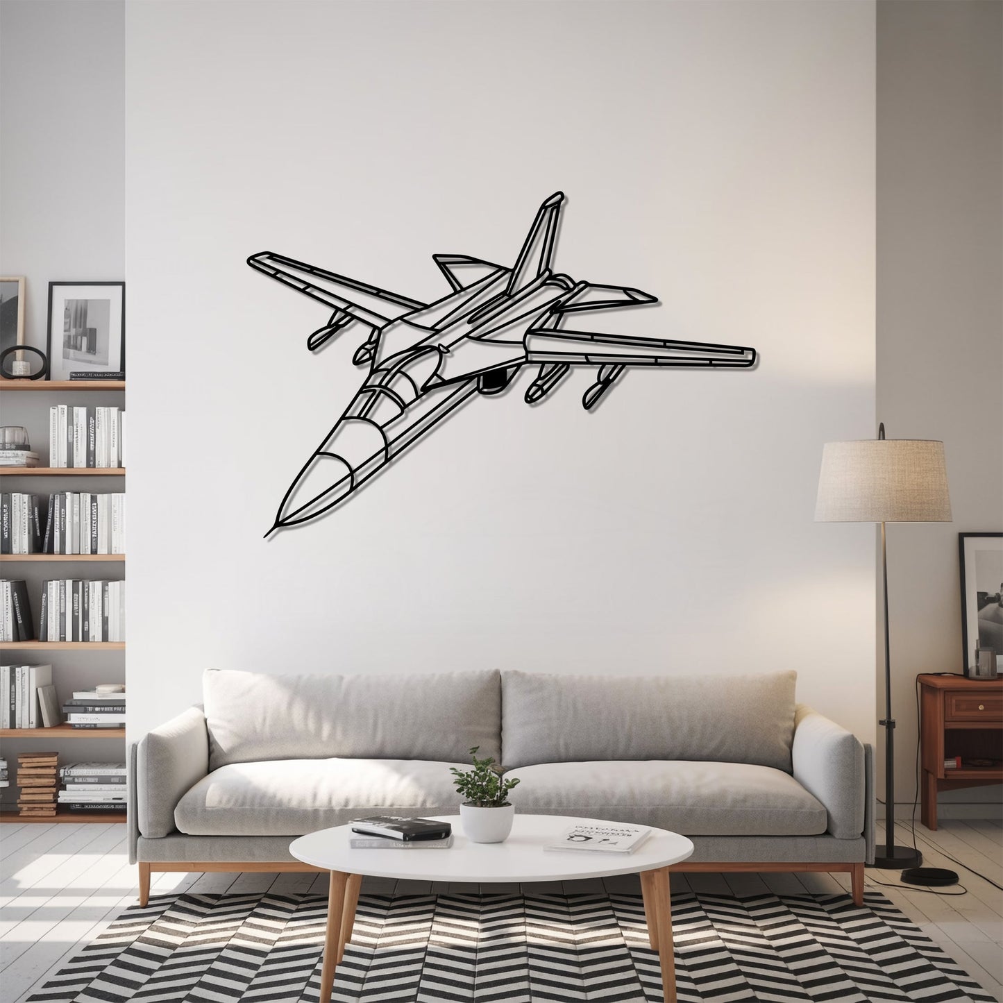 F-111 – Kovová dekorácia na stenu lietadla