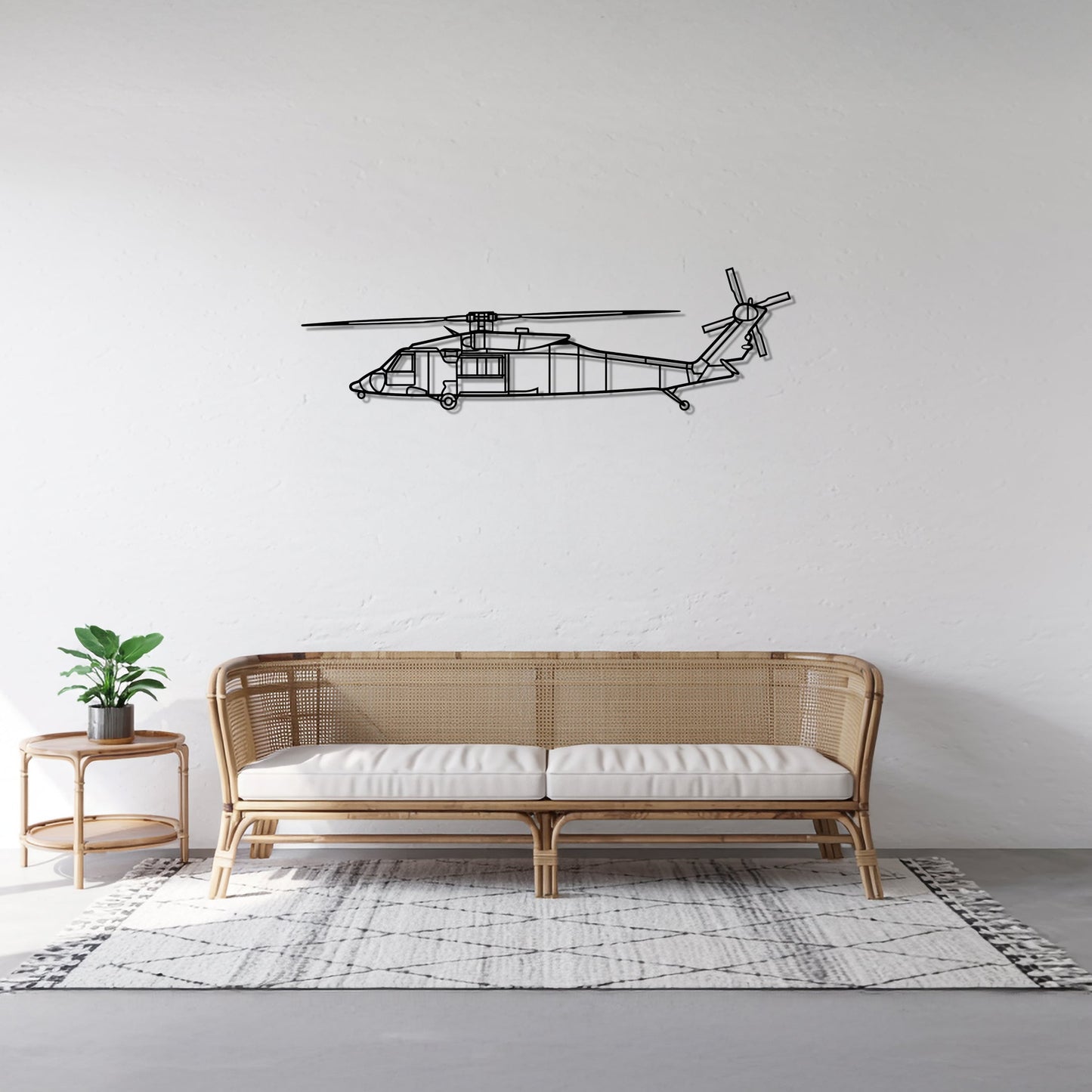 HH-60M – Kovová dekorácia na stenu helikoptéry