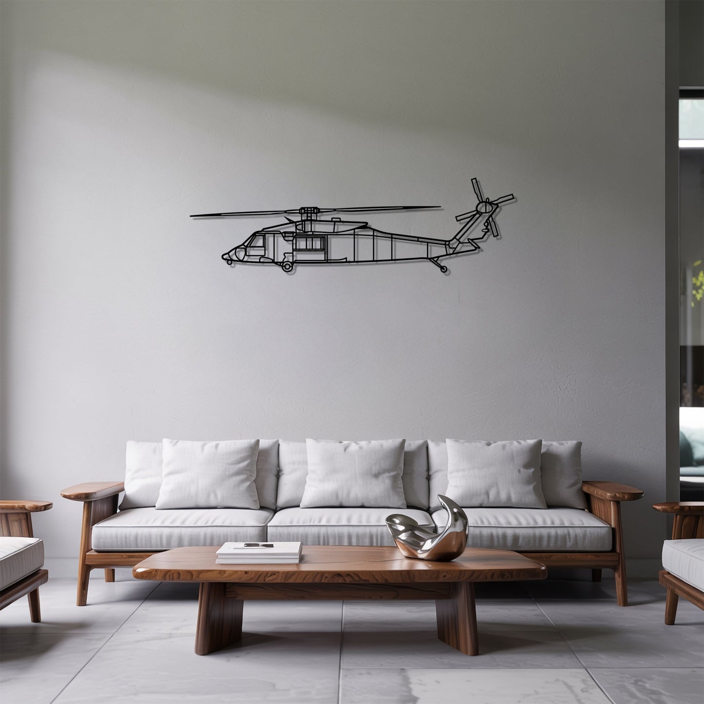HH-60M – Kovová dekorácia na stenu helikoptéry