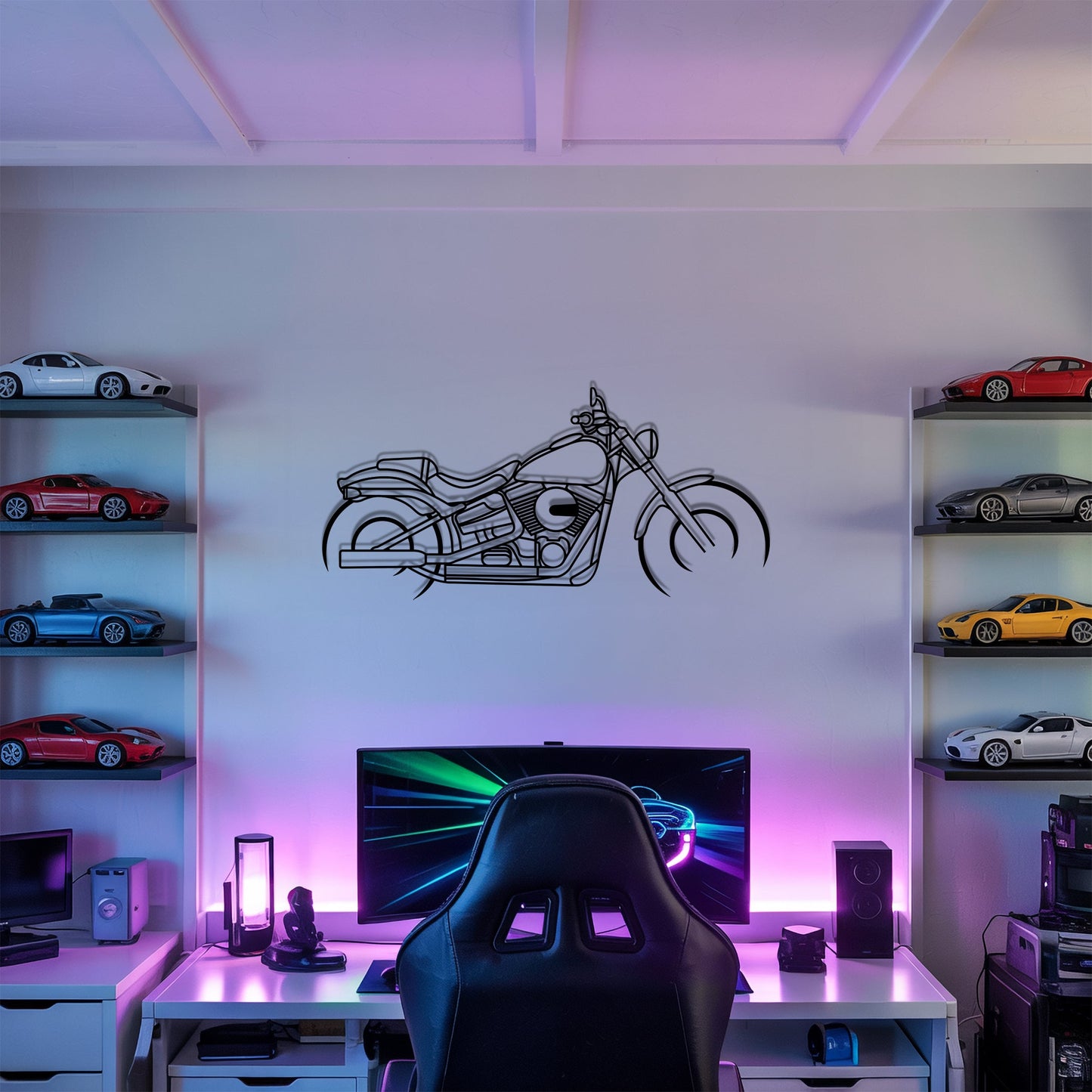 Breakout – Kovová dekorácia na stenu motorky