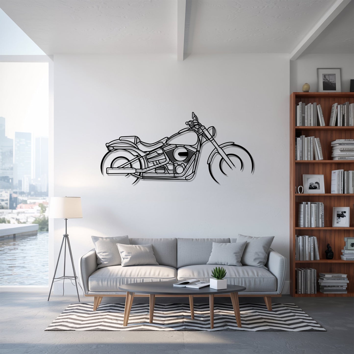 Breakout – Kovová dekorácia na stenu motorky