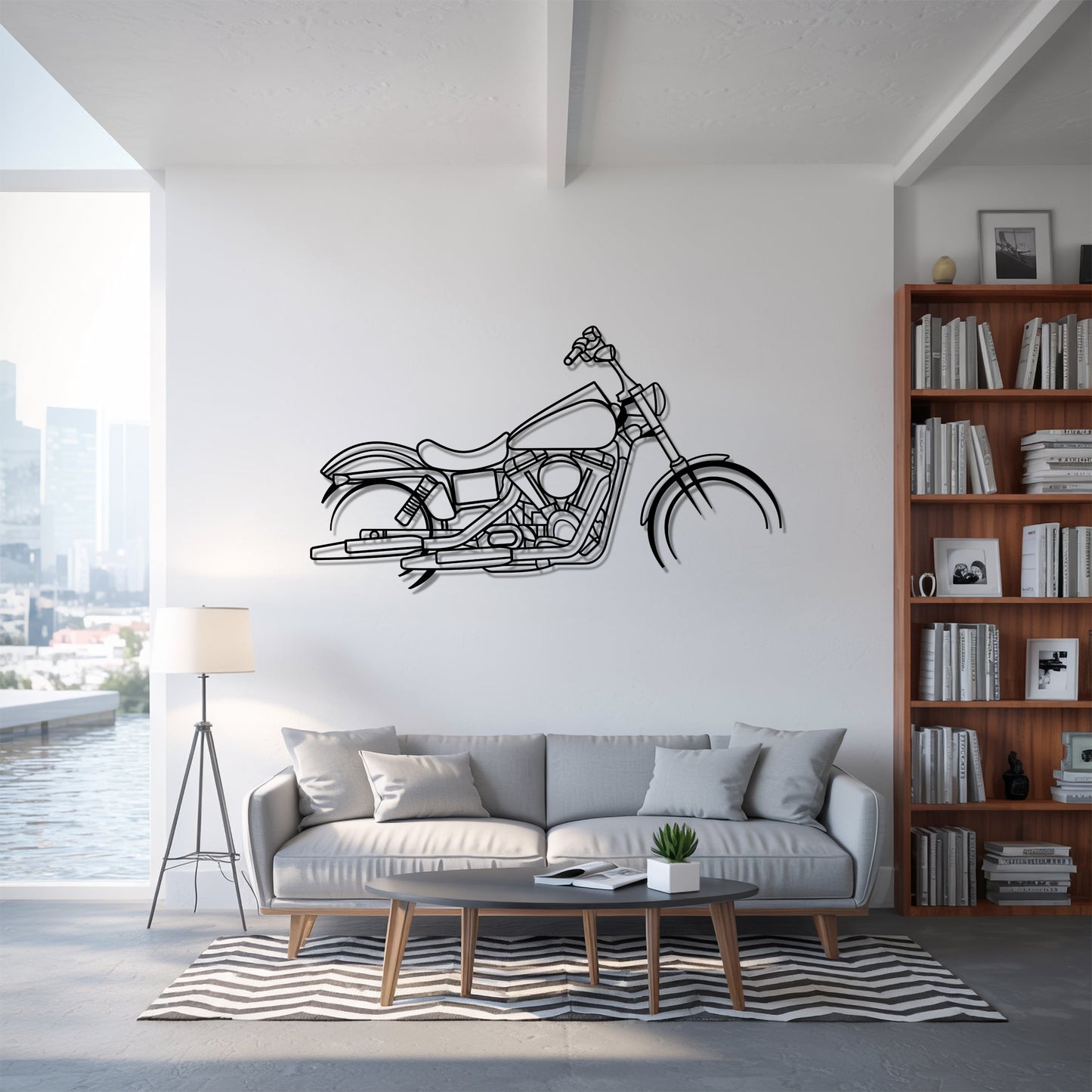 Street Bob – Kovová dekorácia na stenu motorky