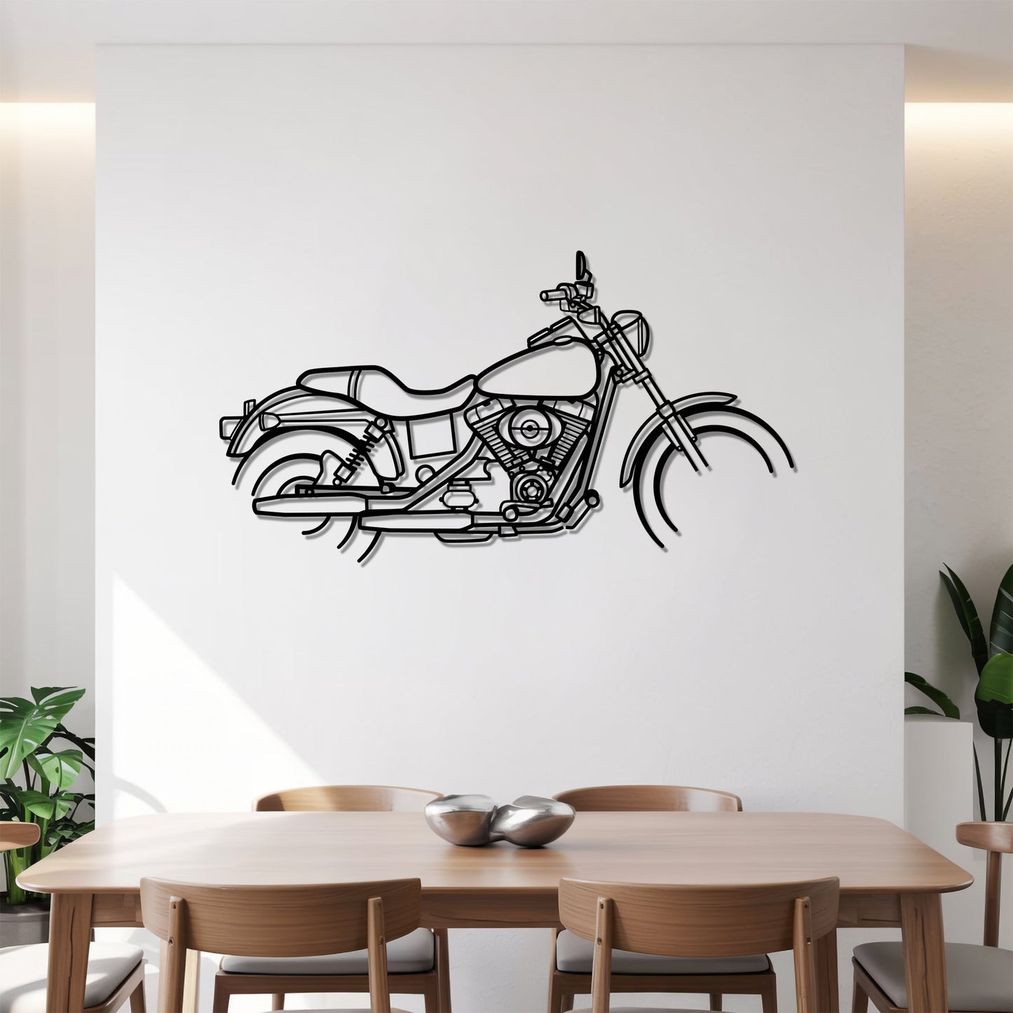 Dyna Low Rider – Kovová dekorácia na stenu motorky