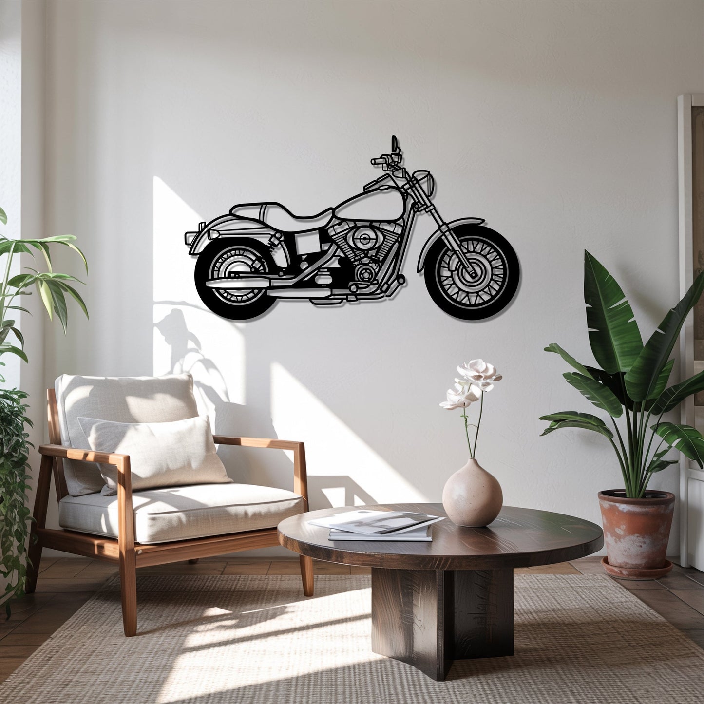 Dyna Low Rider Full – Kovová dekorácia na stenu motorky