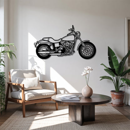 Dyna Low Rider Full – Kovová dekorácia na stenu motorky