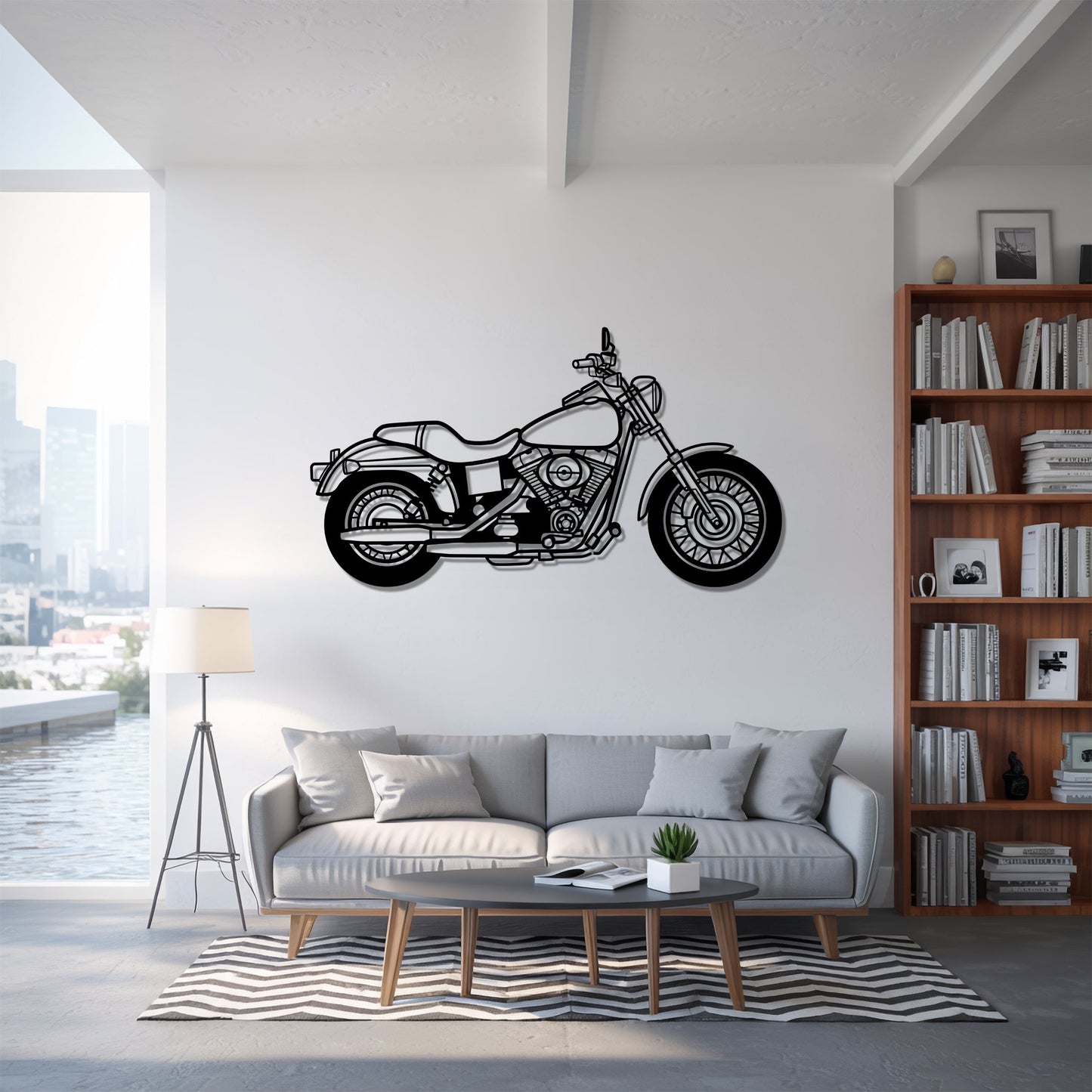 Dyna Low Rider Full – Kovová dekorácia na stenu motorky