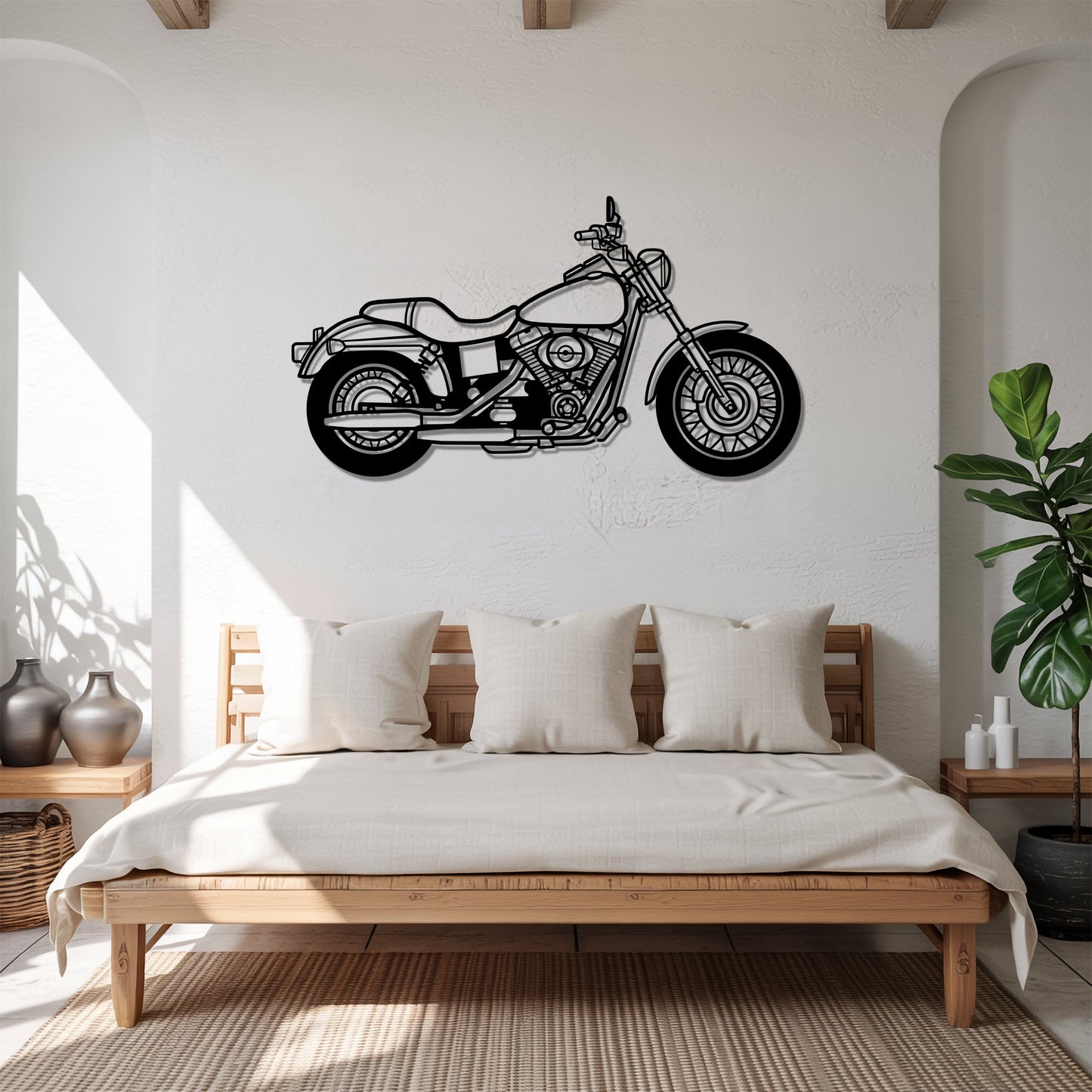 Dyna Low Rider Full – Kovová dekorácia na stenu motorky