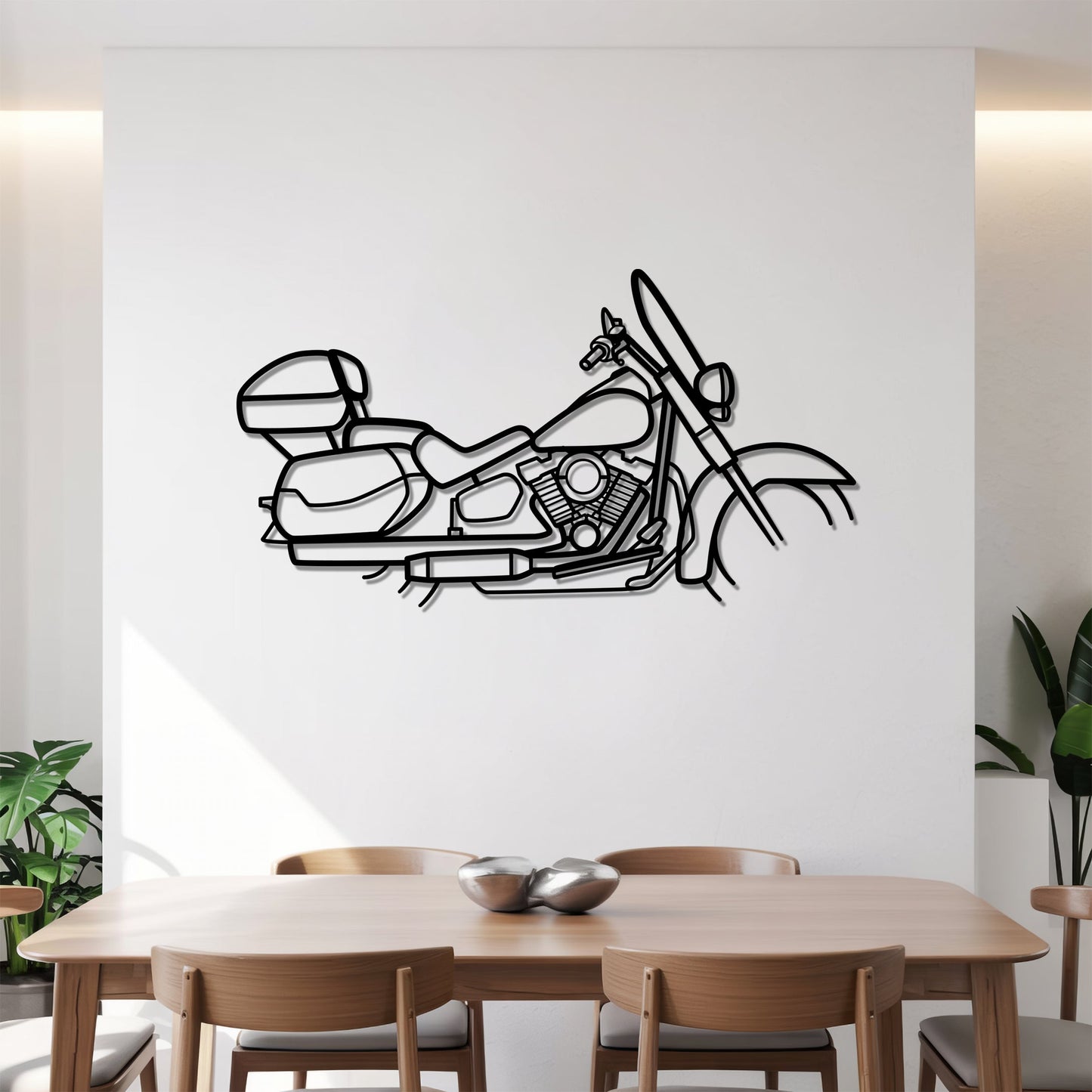 Softail Deluxe – Kovová dekorácia na stenu motorky